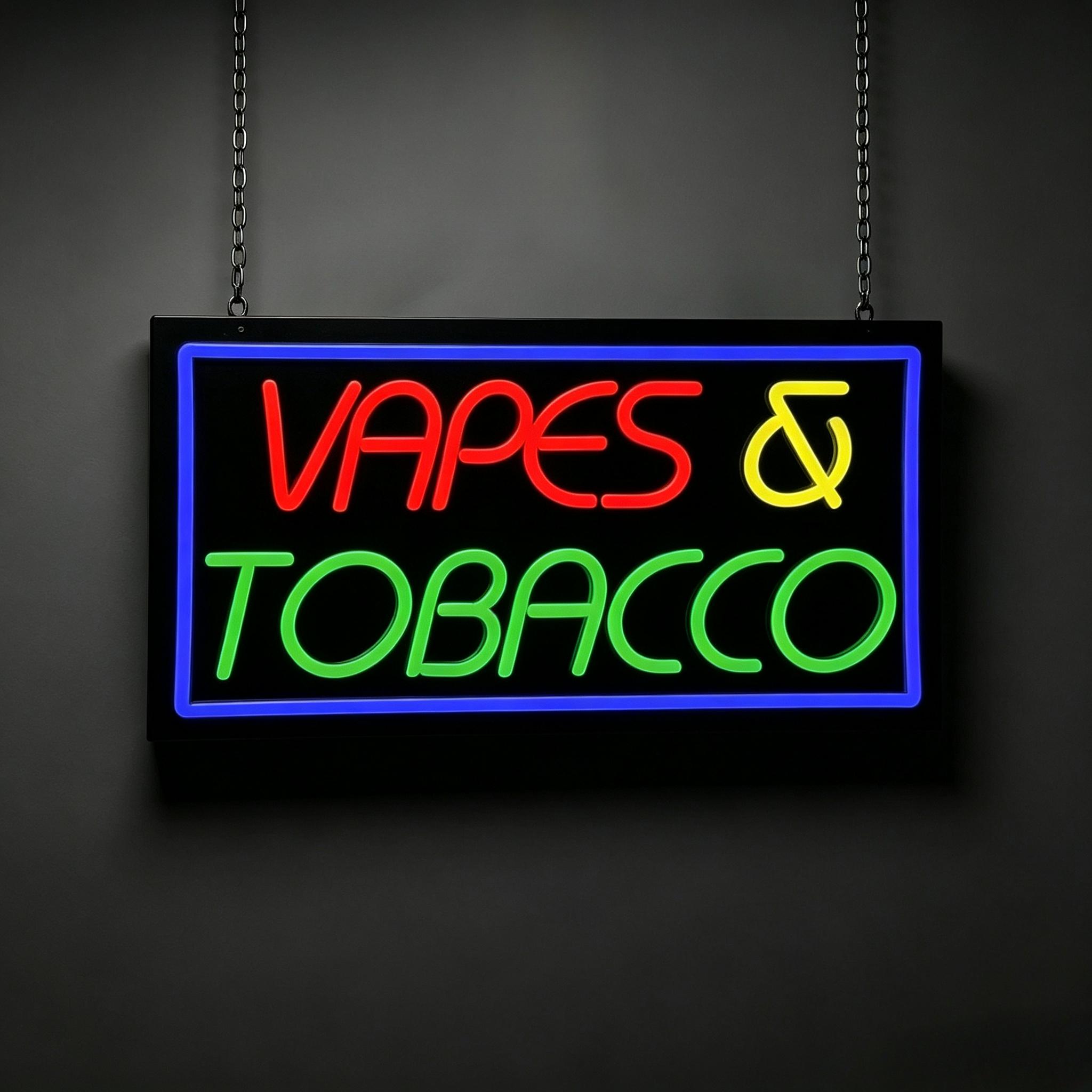 Enseigne néon pour tabac et e- - Vaping Store avis et prix