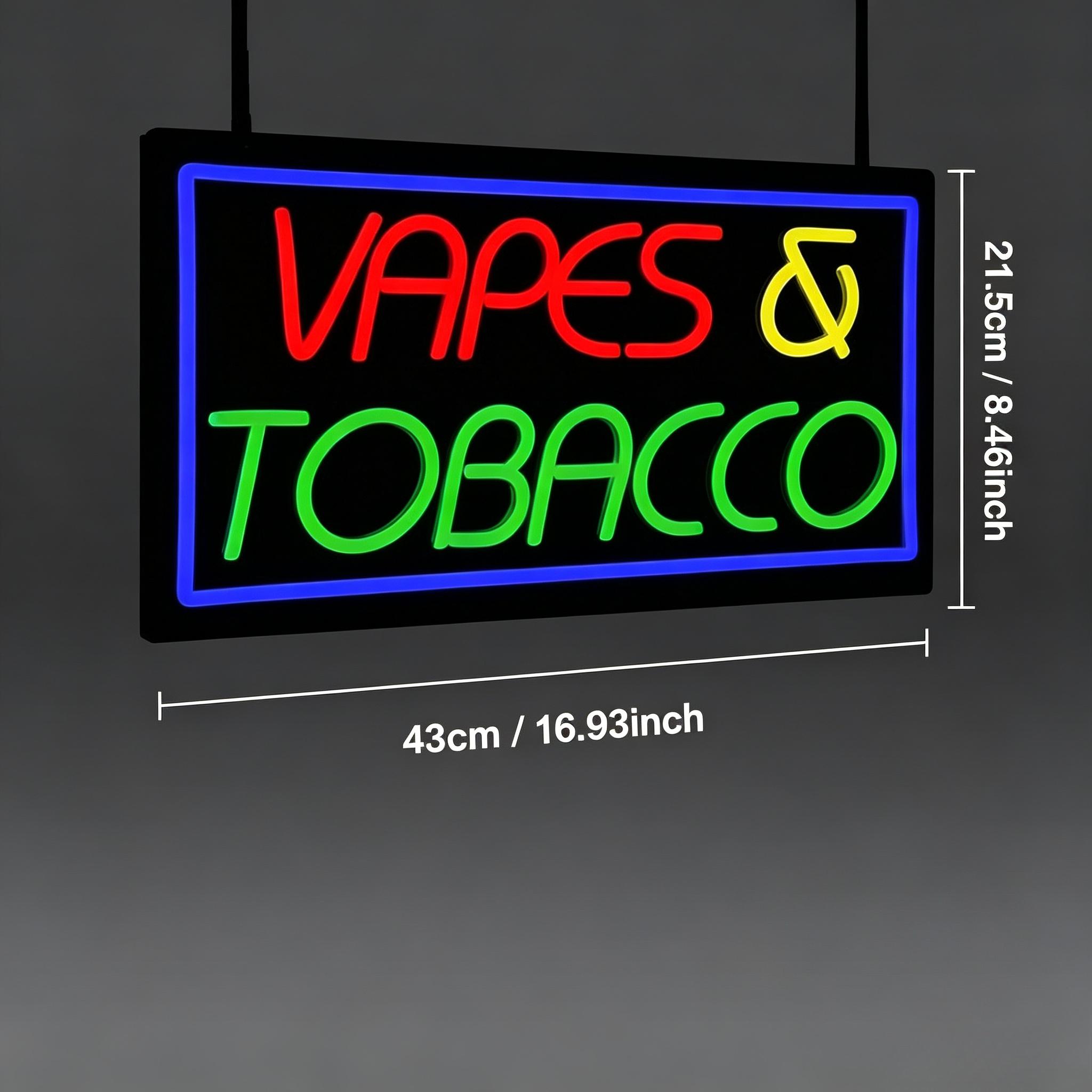 Enseigne néon pour tabac et e- - Vaping Store avis et prix