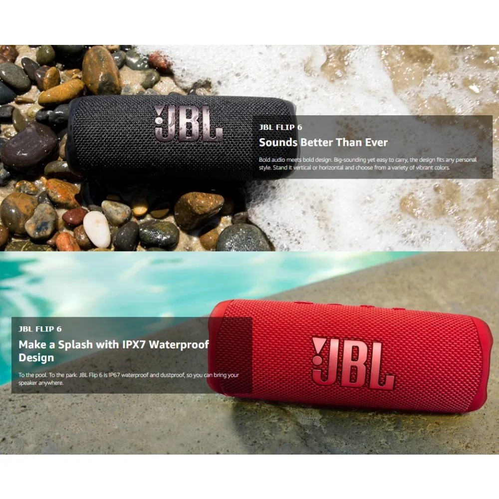 JBL FLIP6, enceinte Bluetooth  - Jbl Speaker Flip 6 avis et prix