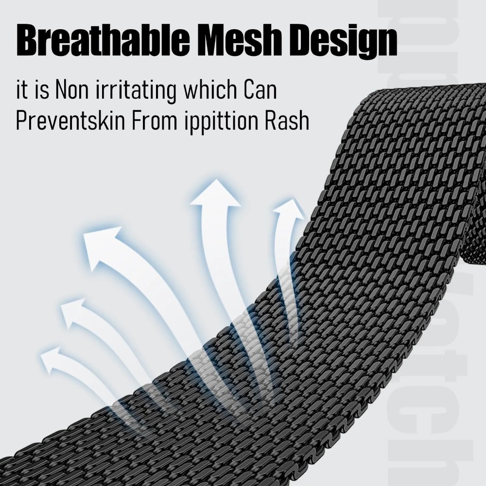 Bracelet en maille d'acier mil - Mesh Coil Strip avis et prix